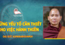 NHỮNG YẾU TỐ CẦN THIẾT CHO VIỆC HÀNH THIỀN - ĐẠI ĐỨC KUMARABHIVAMSA