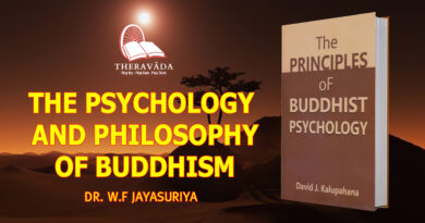 THE PSYCHOLOGY AND PHILOSOPHY OF BUDDHISM - DR. W.F JAYASURIYA