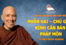 PHẦN HAI – CHÚ GIẢI KINH CĂN BẢN PHÁP MÔN