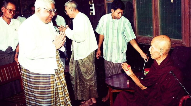 SN Goenka and Shwe Oo Min Sayadaw