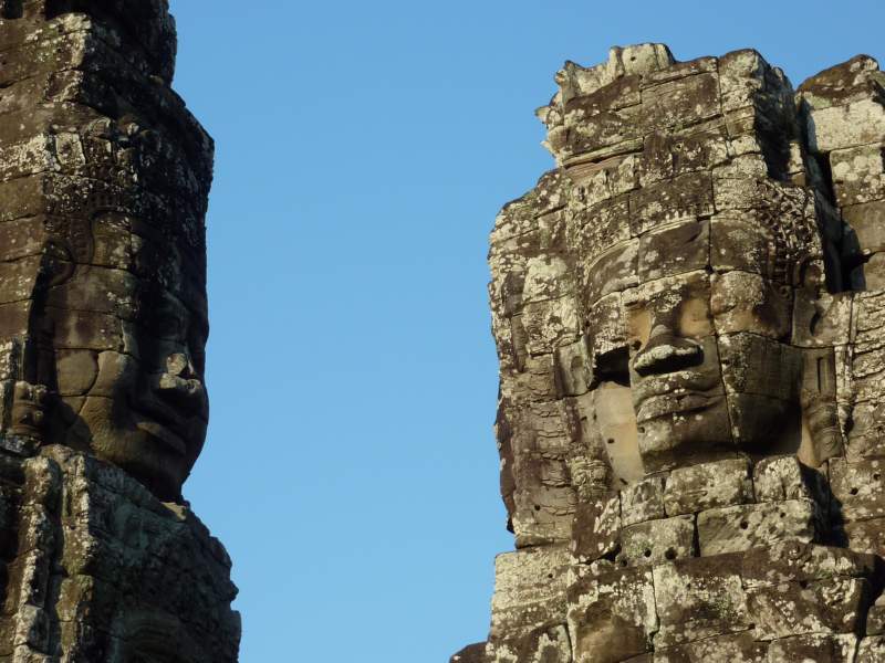 06 Facing Towers at Bayon, Angkor, Cambodia
