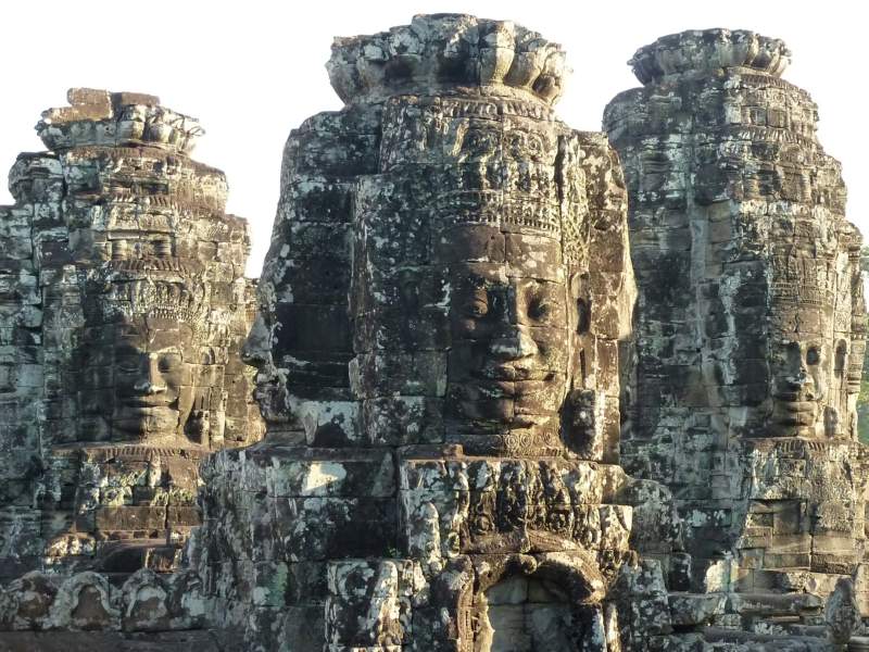 11 Several Towers at Bayon, Angkor, Cambodia