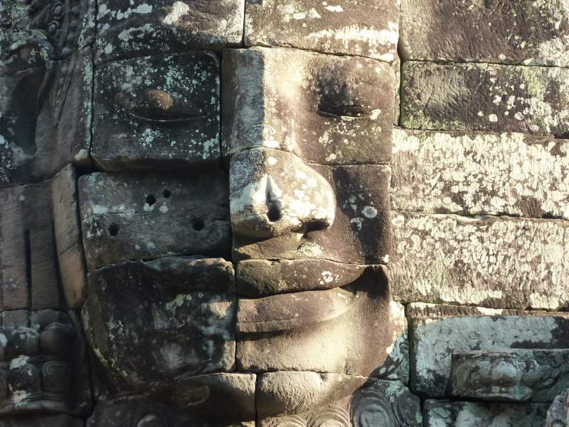 14 Broken Tower Face at Bayon, Angkor, Cambodia