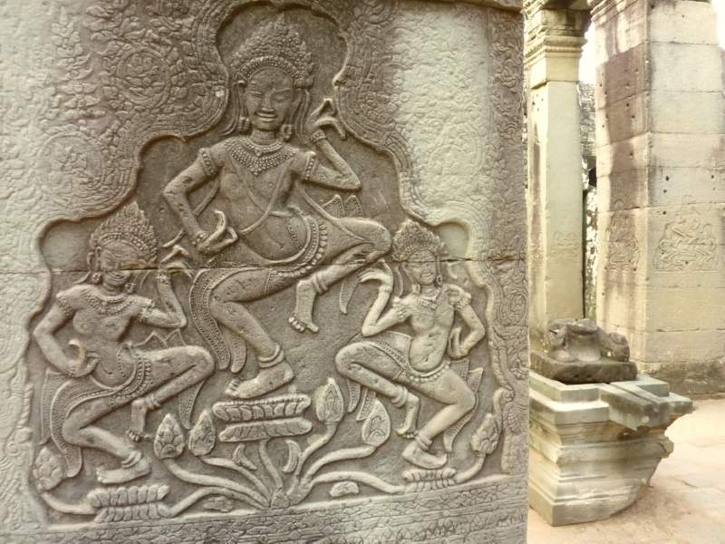 19 Apsaras Dancing at Bayon, Angkor, Cambodia