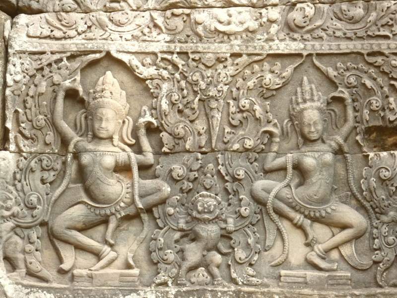 21 Apsaras Dancing at Bayon, Angkor, Cambodia