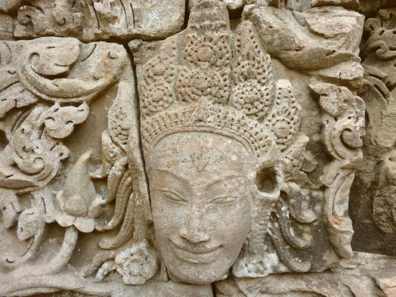 25 Apsara Head at Bayon, Angkor, Cambodia
