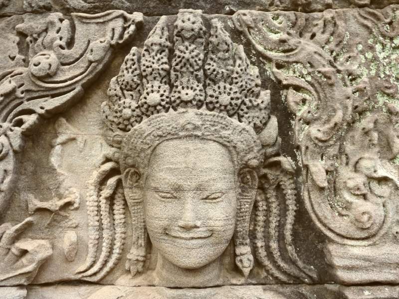 26 Apsara Head at Bayon, Angkor, Cambodia