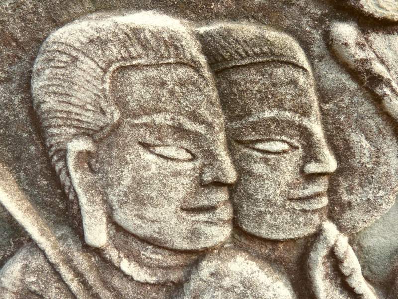 49 Chiascura Faces at Bayon, Angkor, Cambodia