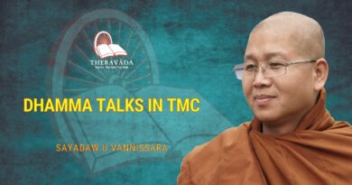 DHAMMA TALKS IN TMC - SAYADAW U VANNISSARA