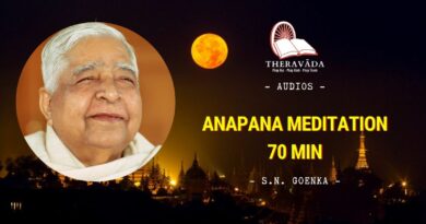 AUDIOS ANAPANA MEDITATION 70 MIN - S.N. GOENKA - ENGLISH
