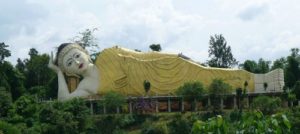 Tượng nằm tại phía Nam của Myanmar dài 60m.