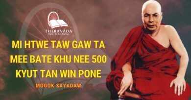 MI HTWE TAW GAW TA MEE BATE KHU NEE 500 KYUT TAN WIN PONE - MOGOK SAYADAW