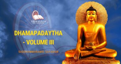 DHAMAPADAYTHA VOLUME III - SADDHAMMARAMSI SAYADAW