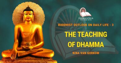 Buddhist Outlook On Daily Life - 3. The Teaching Of Dhamma