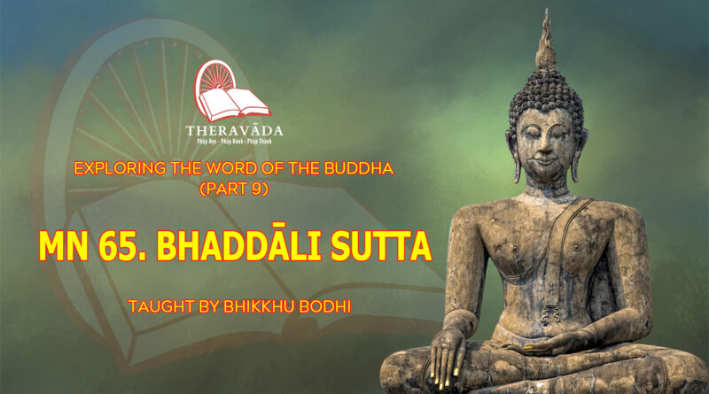 exploring the word of the buddha part 9 bhikkhu bodhi 3