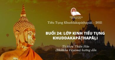 Buổi 24: Lớp Kinh Tiểu Tụng Khuddakapattha Pāḷi - Tỳ Khưu Thiện Hảo Giảng Dạy