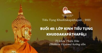 Buổi 40: Lớp Kinh Tiểu Tụng Khuddakapattha Pāḷi - Tỳ Khưu Thiện Hảo Giảng Dạy