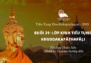 Buổi 31: Lớp Kinh Tiểu Tụng Khuddakapattha Pāḷi - Tỳ Khưu Thiện Hảo Giảng Dạy