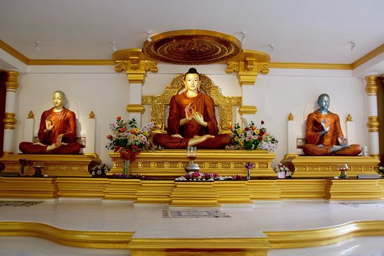 Duc Phat main shrine on first