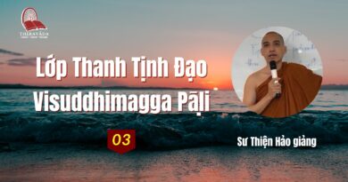 Lớp Thanh Tịnh Đạo Visuddhimagga -Sư Thiện Hảo-Phật Giáo Theravada (3)
