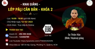 KHAI GIANG Pali can ban 2 Su Thien Hao Phat Giao Theravada