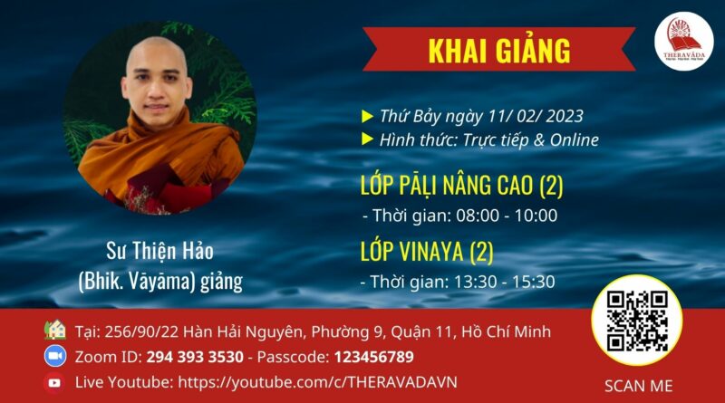 Lop Vinaya Pali Nang cao 2 Su Thien Hao Theravada 1