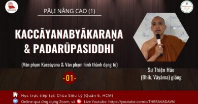 Lop Pali Nang Cao 1 Su Thien Hao Bhikkhu Vayama Phat Giao Theravada 1