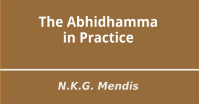 Abhidhamma In Practise N.K.G Mendis